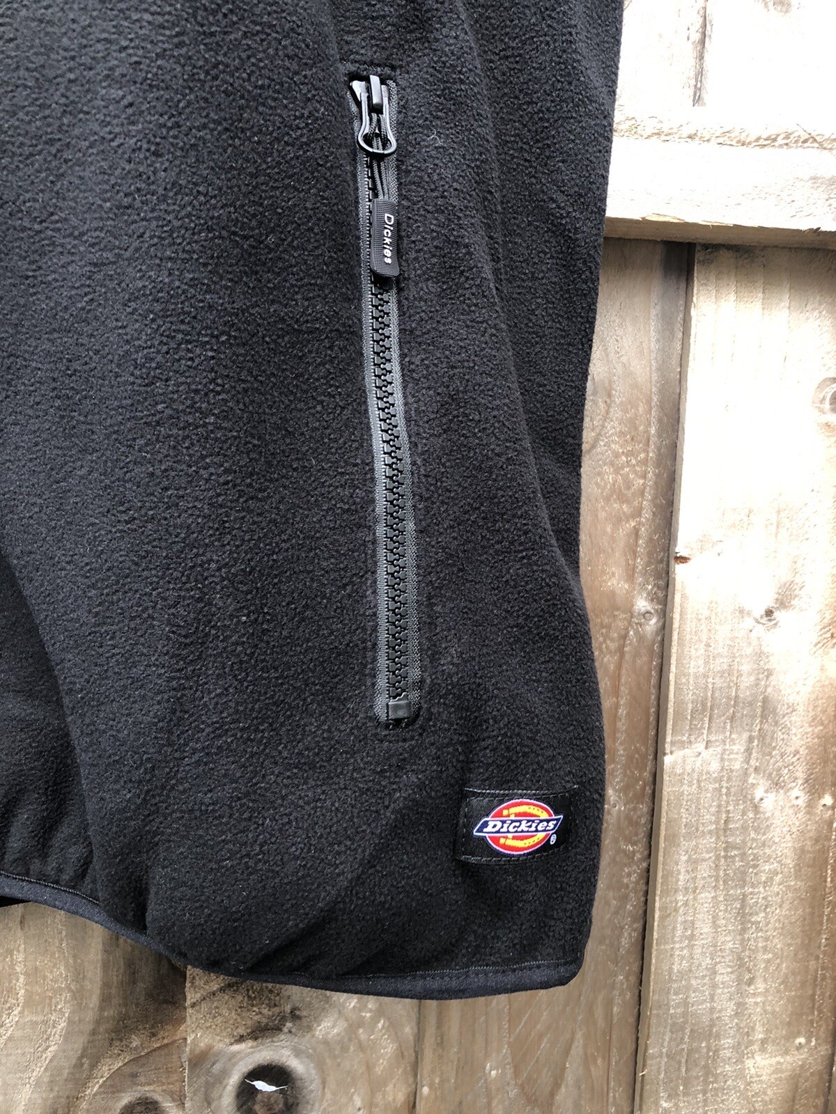 Mens Dickies Townsend Black Work Fleece Gilet Workwear Bodywarmer NWT