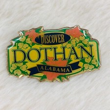 Discover Dothan Alabama Souvenir Enamel Lapel Pin