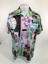 WACKO MARIA / THE GUILTY PARTIES / JEAN MICHEL BASQUIAT Graffiti Lg Shirt - EXC.