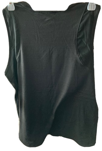 Reebok Essence Tank, Ladies Large, Black w White Graphic 20”W 24” L, New W Tags - Picture 3 of 5
