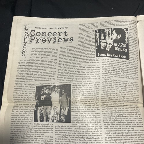 SLUG Magazine Holy Rollers Deftones Punk Rock Salt Lake Utah Music VTG June 2000 - Picture 5 of 14