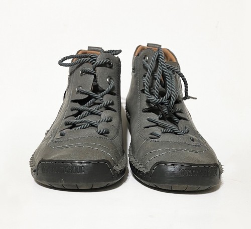 Alcubieree Mens 8.5 Casual Leather Shoes Ankle Chukka Walking/Driving Boots - Picture 4 of 10