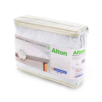 Coprirete Biancaluna Alton con angoli singolo una piazza e mezza matrimoniale