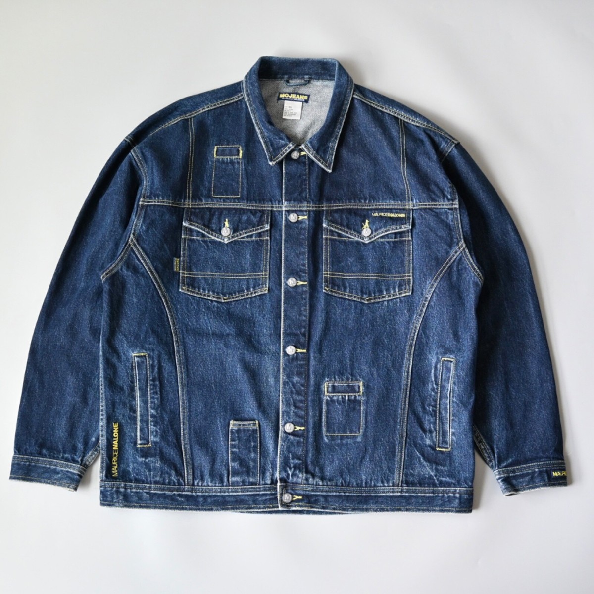 レア VTG 90s Maurice Malone Anorak RAP Vintage 90s Maurice Malone Mo Jeans MOJEANS Denim Trucker