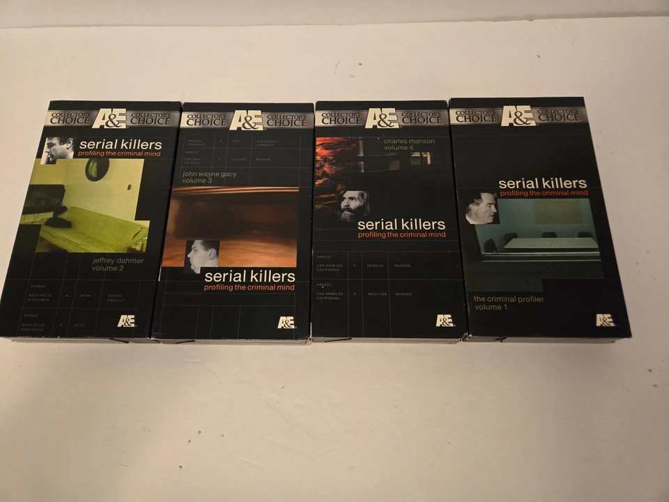 1999 A&E Serial Killers Profiling the criminal mind 4 VHS Tape Collector Choice - Image 2 of 3