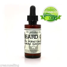 2.2 oz BAY RUM BEARD Oil & Conditioner 100% Organic Natural Oil by Dr.Adorable