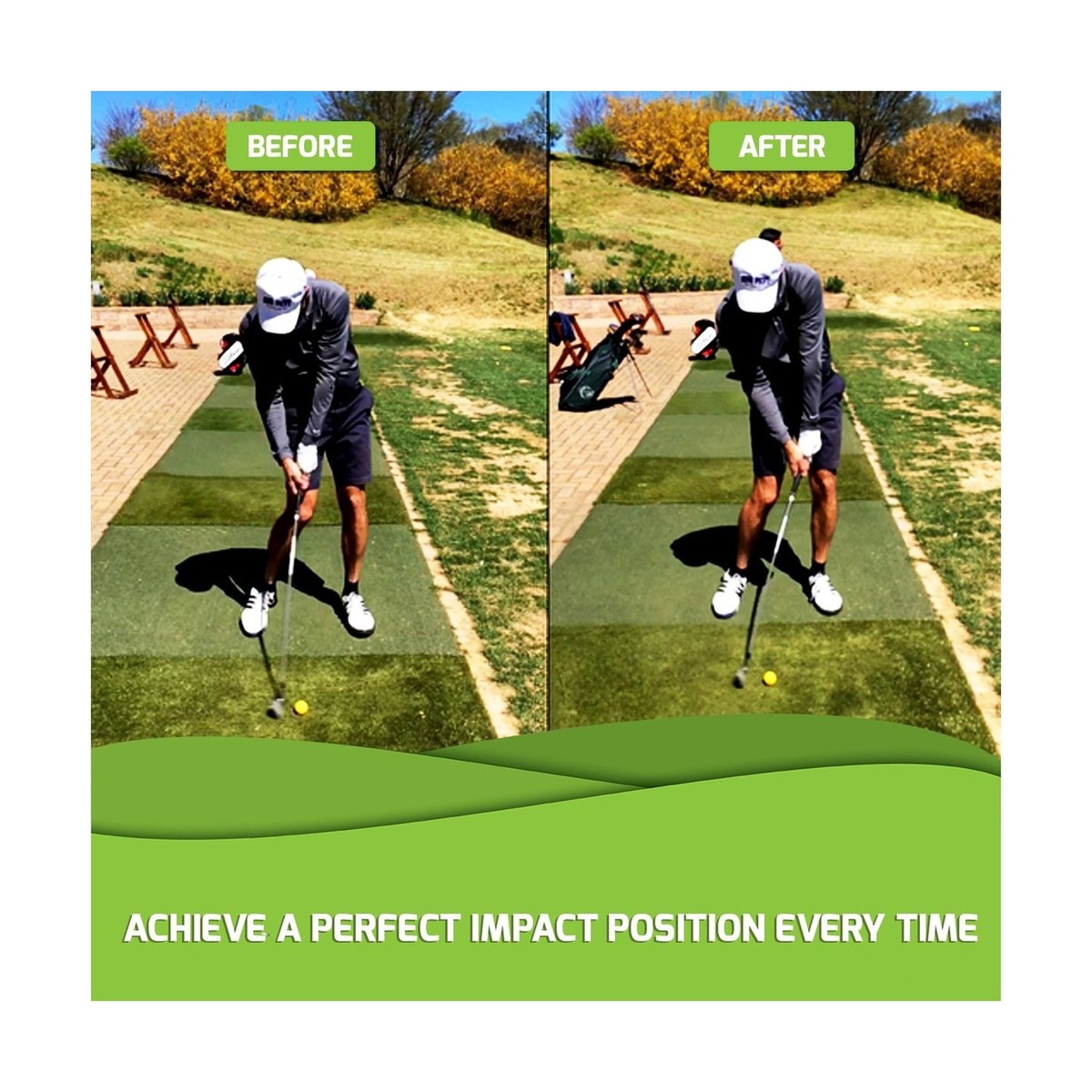 Impact Snap Golf Swing Trainer and Practice Training Aid for sale