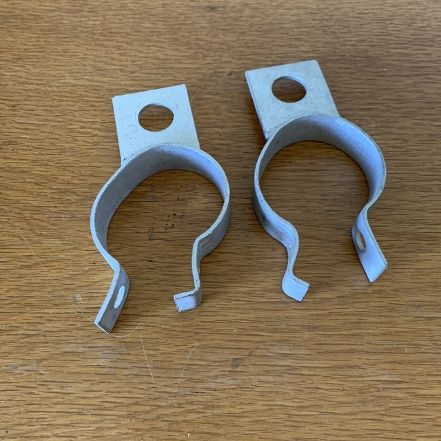 NOS Porsche 356 Rear Axle Brake Line Clamp Bracket Pair eBay