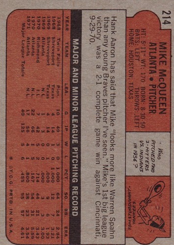 1972 Topps Baseballkarten You Pick'em 191-681 - Bild 58 von 186