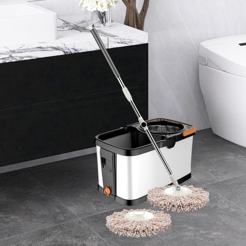 Mop and Bucket Set Cleaner Mop Microfiber Mop for Hardfloor Kitchen Office