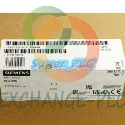 Siemens 6AV2123-2GA03-0AX0 SIMATIC HMI KTP700 Basic Panel NEW 1PCS
