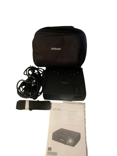 InFocus IN1100 DLP Computer Projector Remote Manual Case Excellent!