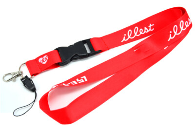 JDM Camaro Red Racing Nylon Lanyard Neck Strap – Quick Release Keychain With 2-Side Design
