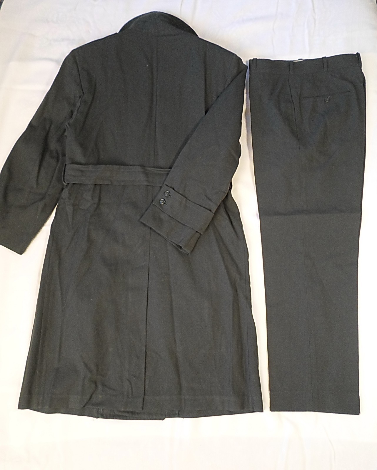 Vintage US Military Wool Trench Coat & Liner Size 34… Gem