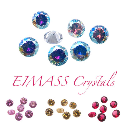 Unfolierte Zirkonsteine, EIMASS  Exquisite Range synthetische Diamanten, Spitzenboden 