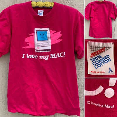 Vintage I love my MAC! c Smack-a-Mac! T-Shirt 80s 90s computer 