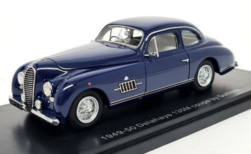 Esval 1/43 - Delahaye 135M Coupe By Guillore 1949-50 Blue Resin Model Car - Imagen 3 de 7