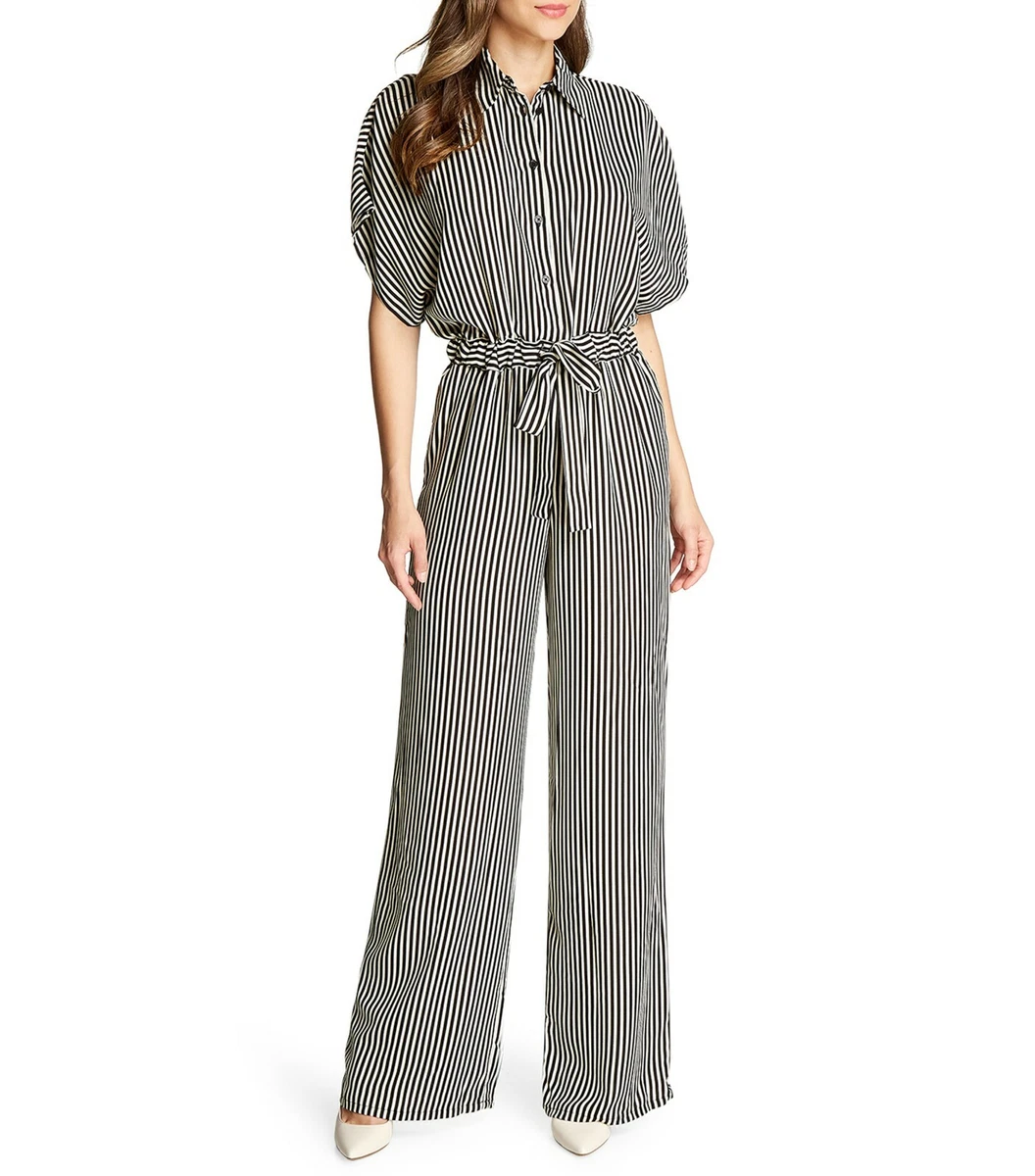 Michael kors striped jumpsuit sale