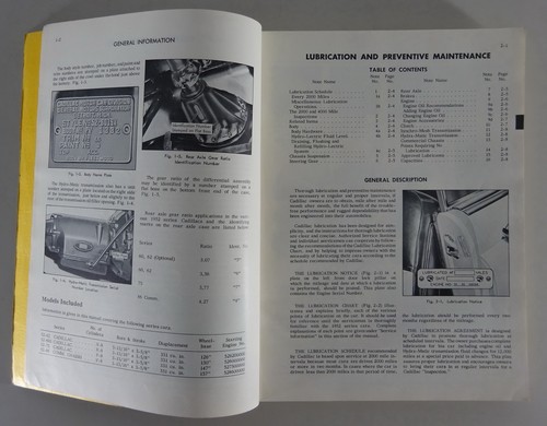 Officina Manuale/Manuale di Servizio Cadillac 52-62, 60S/75/86 Da 05/1952 - Foto 4 di 7