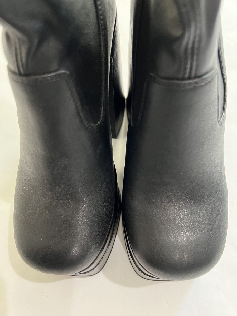 Windsor Smith Angelz Knee High Chunky Boots in Black | eBay