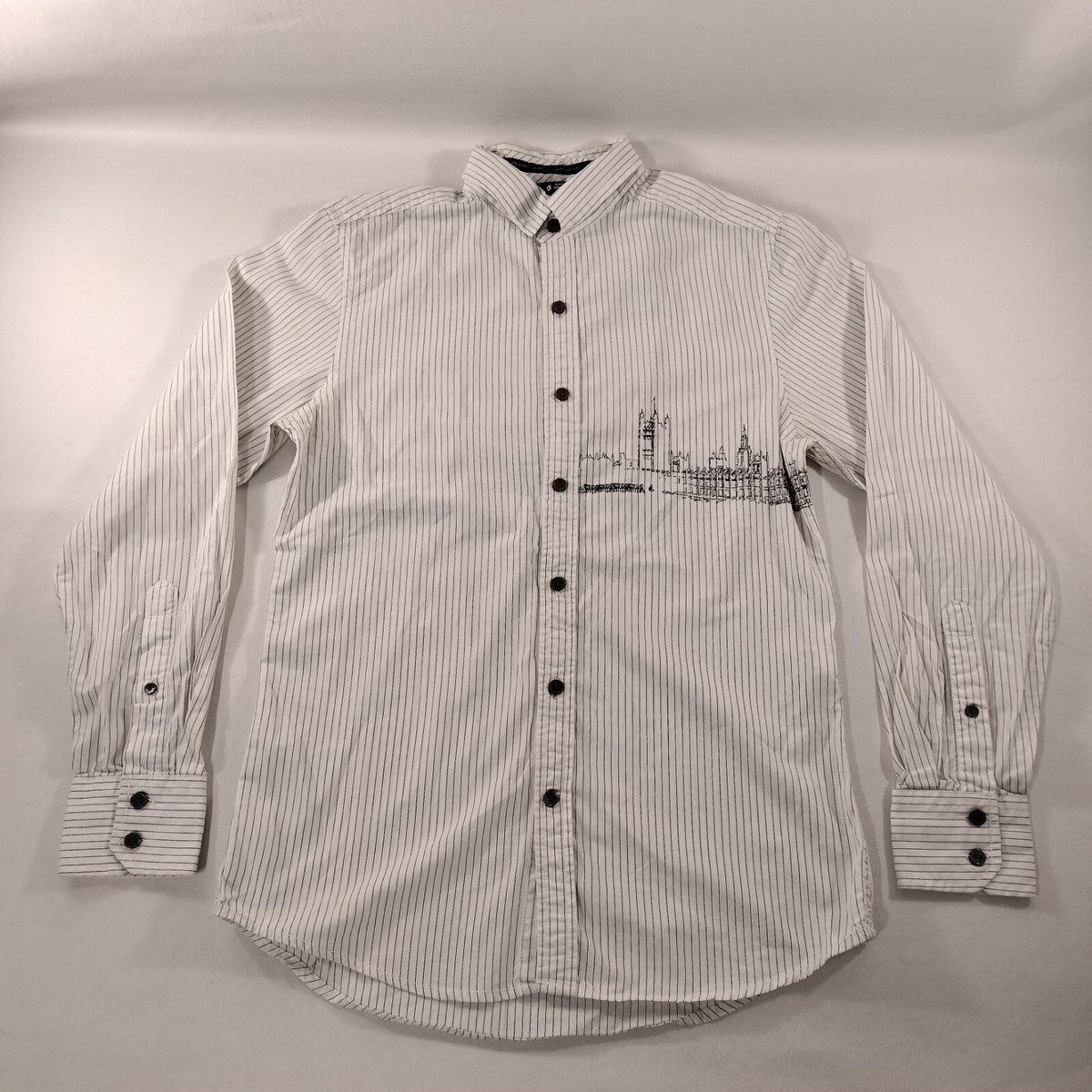 david bowie dress shirt Phix X David Bowie Ivory Satin Bolt Shirt Phix