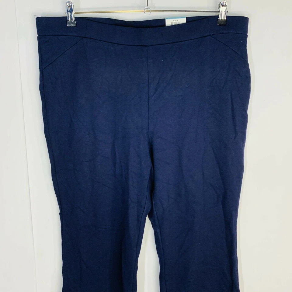 Новый стиль и Co женщин Sz 24W плюс брюки комфорт талии середины подъема Bootcut темно-синий новый с Ярлыками - Изображение 3 из 4