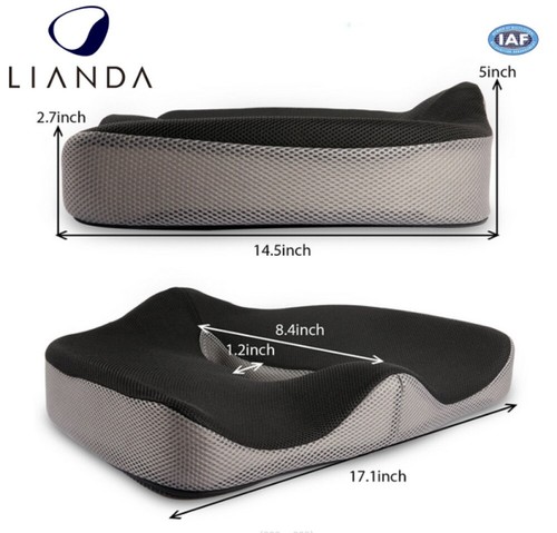 Sitzkissen Orthopädisch Memory-Schaum Sitzkissen Ergonomisches Steißbeinkissen. - Bild 8 von 20