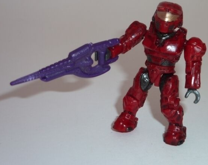 HALO MEGA BLOKS/CONSTRUX Raro Rosa Hayabusa Spartan Con Pistola Magnum