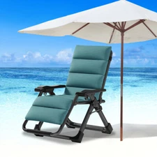 MOPHOTO Zero Gravity Chair &Pad Ergonomic Patio Recliner Foldable Loungers Adult