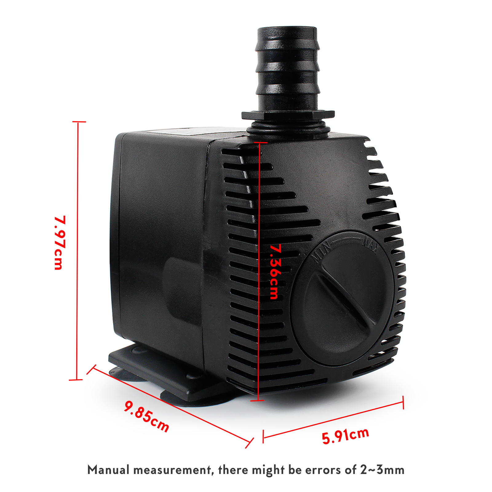 Springbrunnen Pumpe mit 3x LED Beleuchtung Komplett Set Teichpumpe