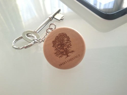 Round Wooden Keyring - Engraved With Your Favourite Tree - Wood - Gift - Present - Picture 5 of 33