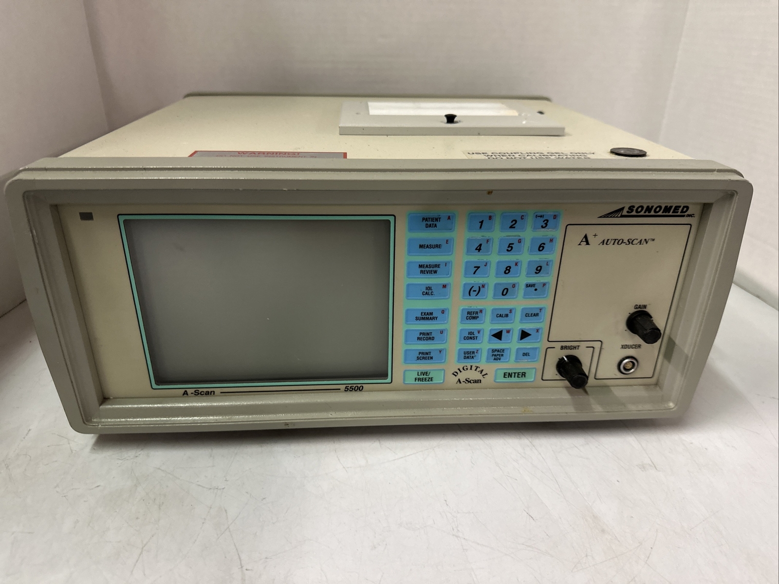 SONOMED A/B-SCAN 5500 OPHTHALMIC ULTRASOUND MACHINE