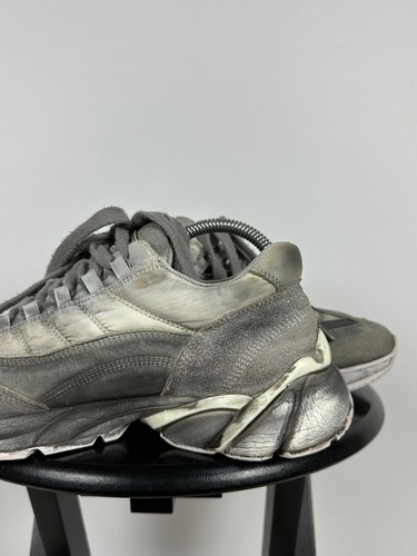 Men's MM6 Maison Margiela Gray Leather Sneakers Size 39 EUR - Picture 14 of 24