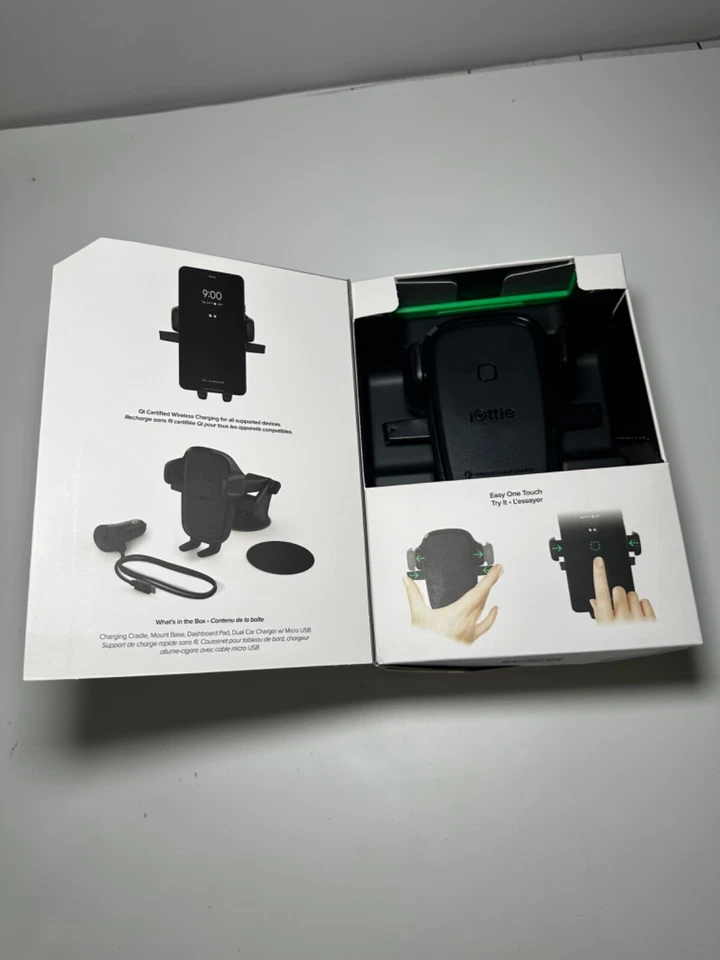 Iottie Easy One Touch Wireless 2 Air Vent/CD Wireless Charging Mount New In Box - Image 4 of 4