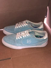ES CASPIAN MENS SIZE 9 SKATE SHOES LIGHT BLUE