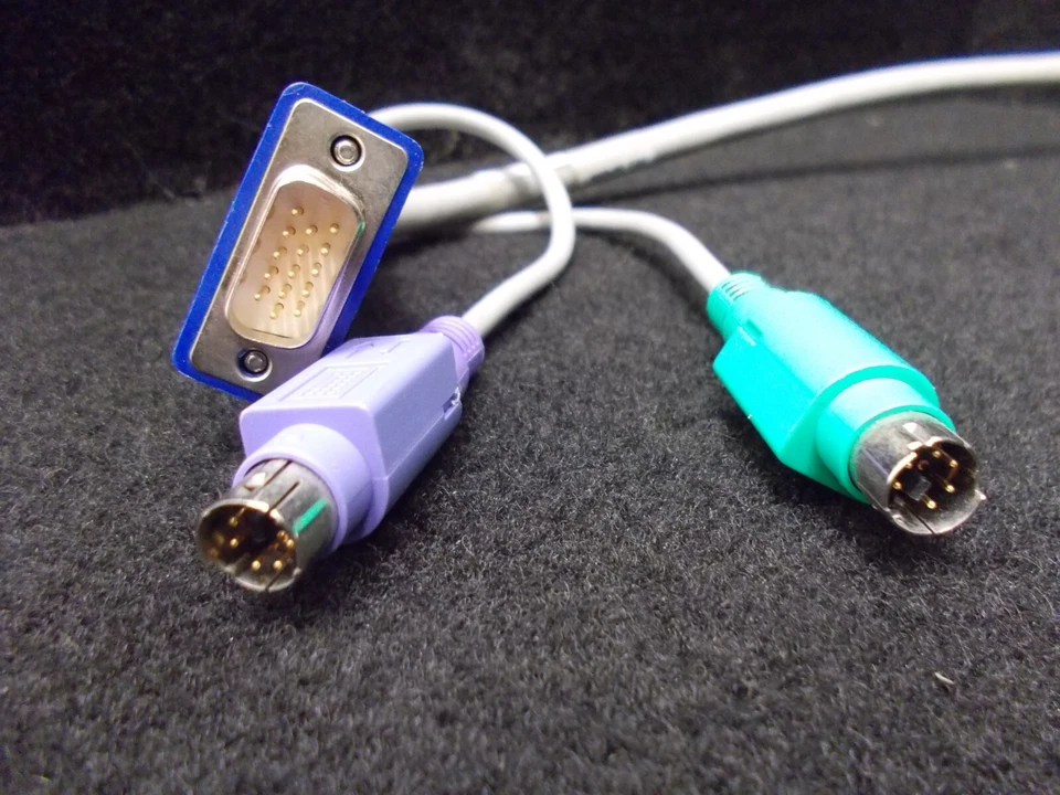 IBM 09N9704, Ps/2 KVM Cable 6 7/12ft, FRU 06P6006 CA292409-0001 Ec: H20594. - Image 2 of 2