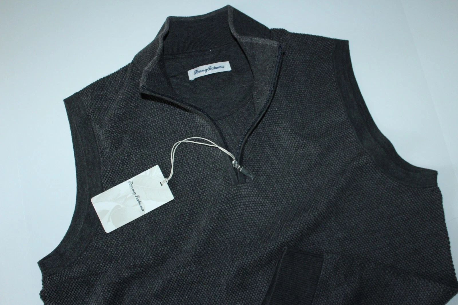 Tommy Bahama Sea Side Links Vest Slate Grey New Medium M