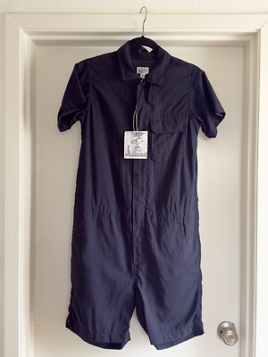 NWT Engineered Garments FWK Navy Tropical Wool Romper Jumpsuit Lightweight Sz 1