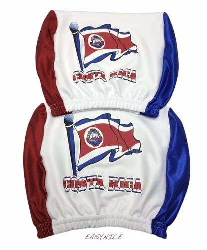 Costa Rica Headrest Cover Car Seat Truck Flag Sign San José Latino Spanish 1Sz - Bild 1 von 3