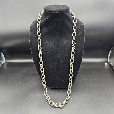 Miriam Haskell 35'' Chain Link Necklace Signed