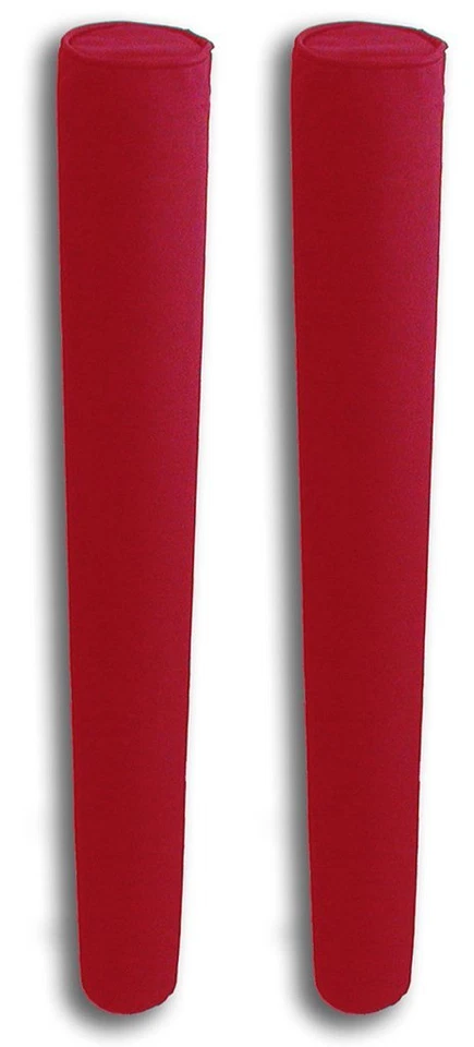 ULTIMATE SUPERSTORE 36" x 2 3/8" Trailer Guide Boat Pads PVC Post Covers HEAVY DUTY Capped = RED