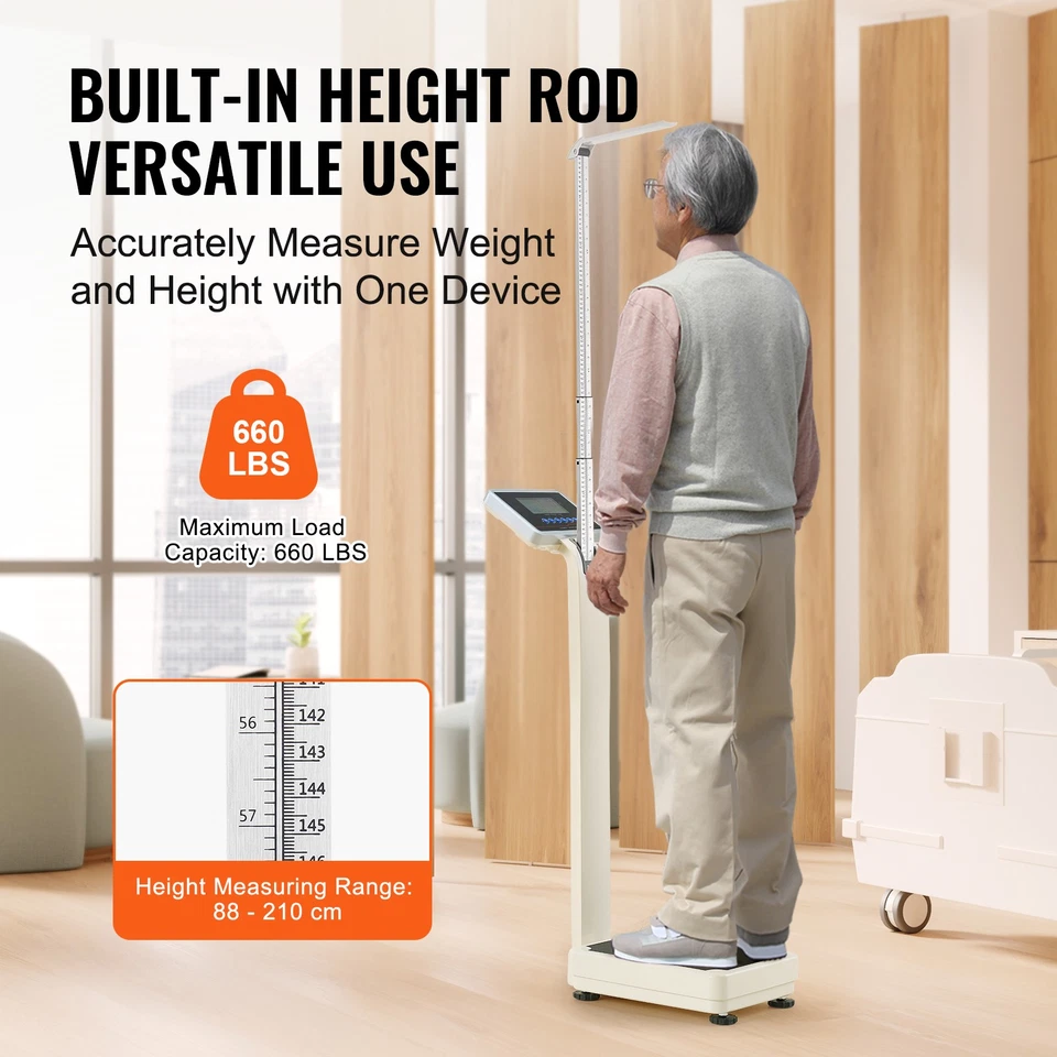 Uimoso Medical Digital Scale Professional Physician Scale Weight Height 660LB - Image 3 of 4