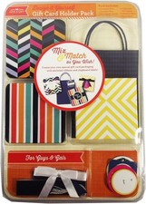 Offray Design it Yourself Gift Card Holder Pack, For Guys and Gals