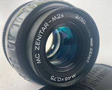 US Seller Zenitar m2s 50mm f2 Manual CLA portrait Soviet Lens DSLR M42 Mount