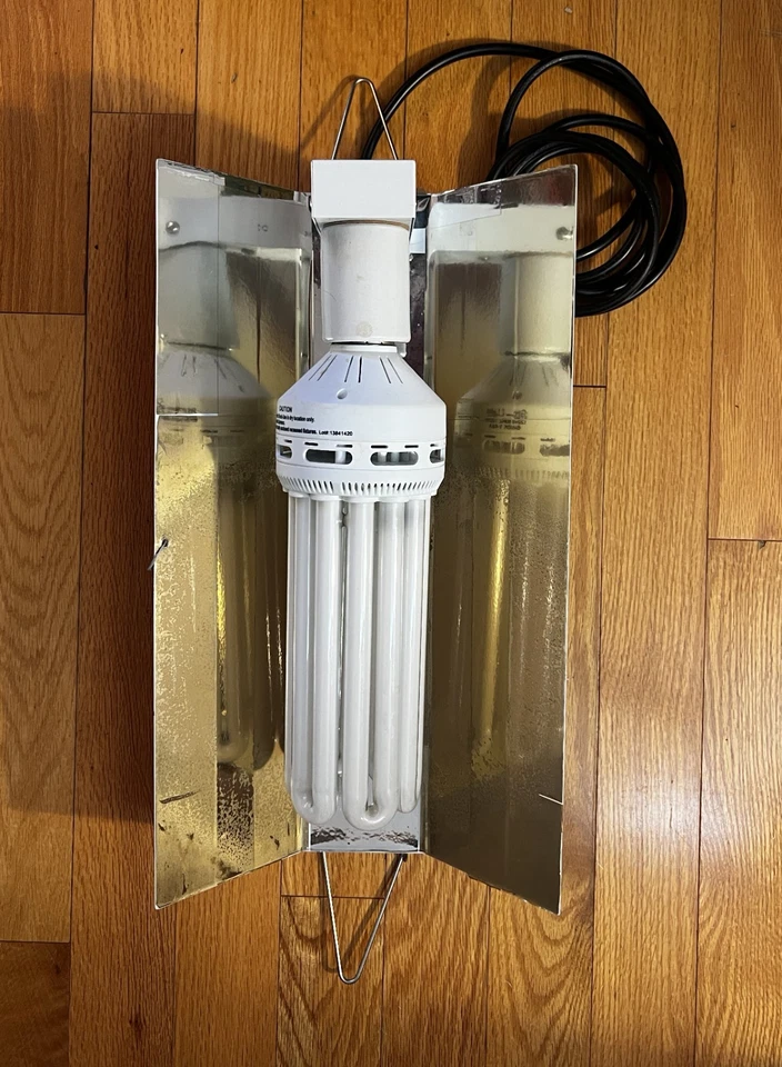 Campana ligera FluoroWing Hydro Farm Grow - *Bombilla incluida* Cultivo doméstico compacto Foto 2 de 4