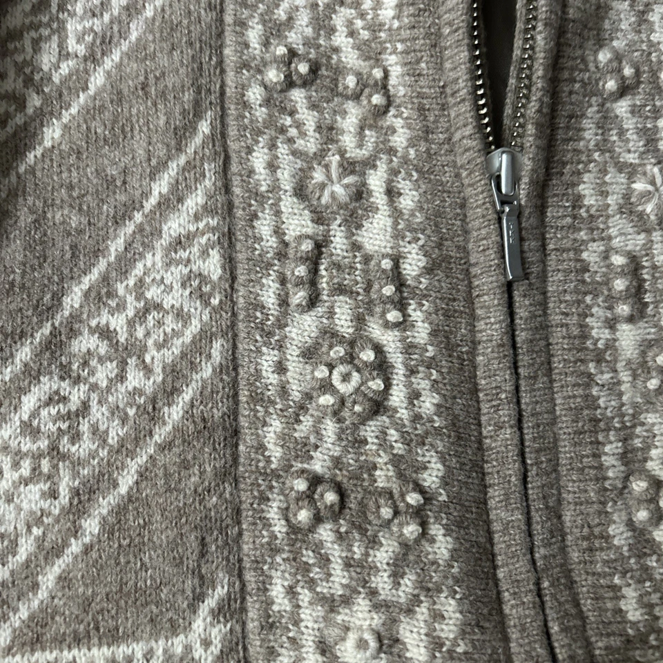 Suéter Chaqueta Cárdigan Vintage Pendleton Corderos Forrado de Lana Cremallera Completa Talla Grande Foto 3 de 4