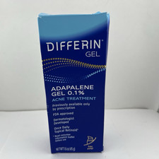 Differin Adapalene Acne Treatment Gel 1.6 oz with Easy Pump, Exp2028 - FREE SHIP