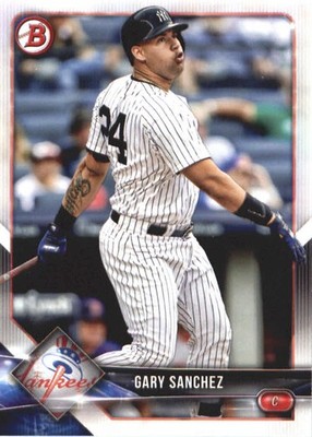 2018 Bowman Baseball Card #97 Gary Sanchez