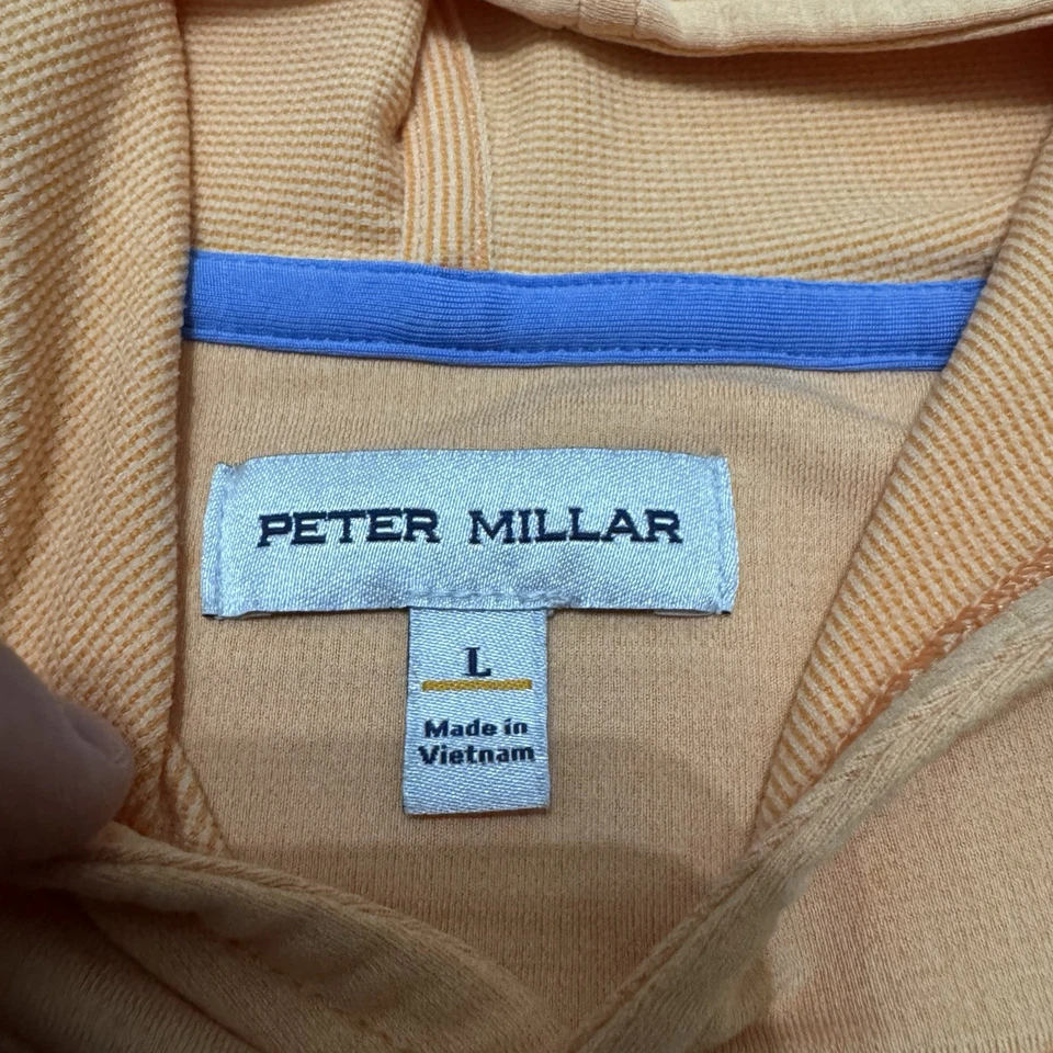 Sudadera con Capucha Peter Millar Para Hombre L Melocotón Rendimiento Ligera Elastizada Golf Con Capucha Foto 2 de 4