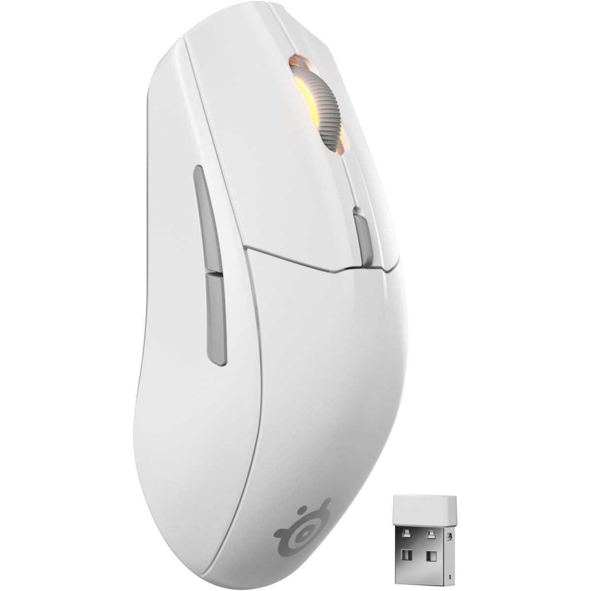 Souris gamer sans fil SteelSeries Rival 3 WL Gen 2 blanche avec capteur optique TrueMove Air